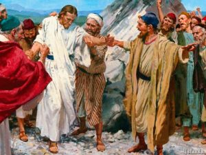 Jesús a punto de ser despeñado