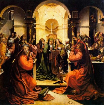 El Espíritu Santo desciende sobre los discípulos