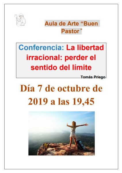 Cartel de la conferencia La libertad irracional