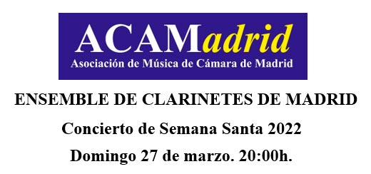 Cartel del concierto de Semana Santa 2022